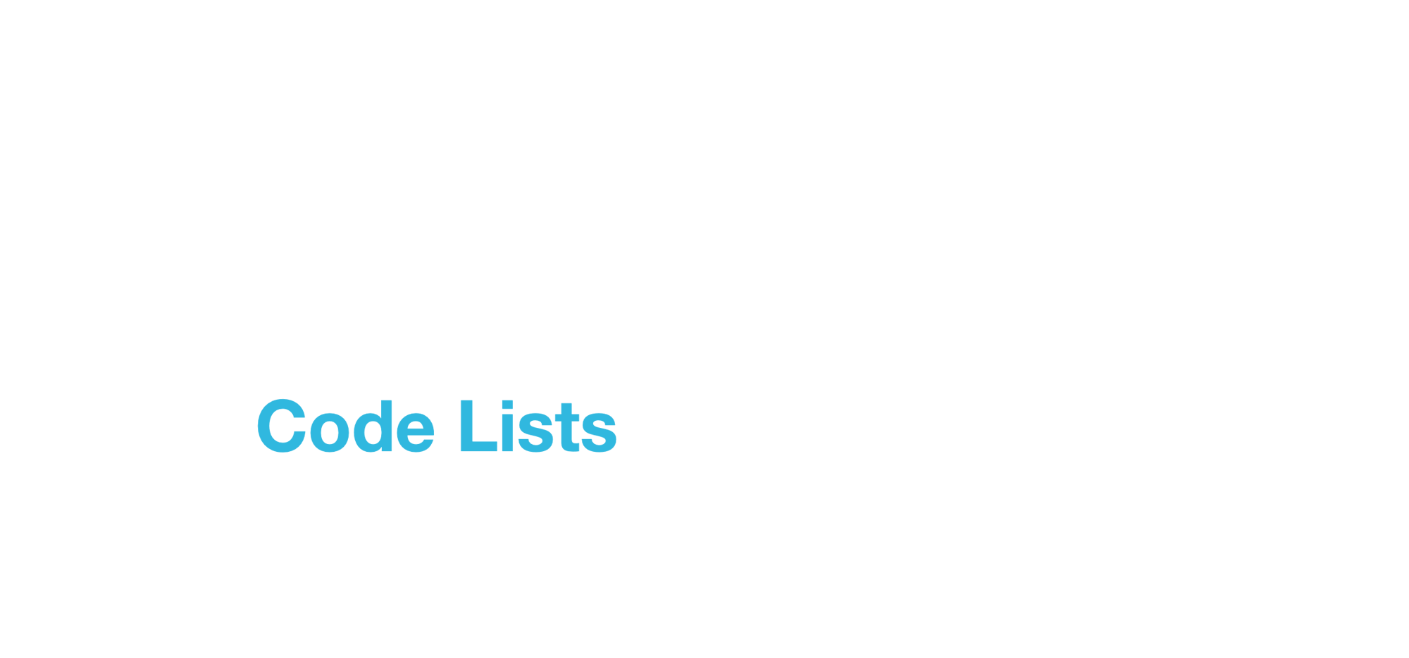 Navigate Code Lists Logo
